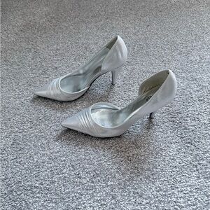 Elegant Silver Women's Heels